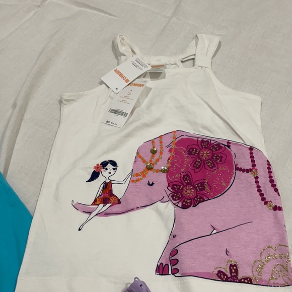 Gymboree tops 4 with janie & jack lavender shorts NWT 4 set - Picture 4 of 11